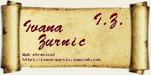 Ivana Zurnić vizit kartica